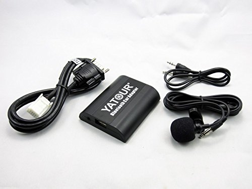 Yatour Car Bluetooth Adapter Cd Changer for Small 6+6 Pin Toytoa Lexus Scion .Car Bluetooth Adapter Hand Free Call ,With Aux Port ,Usb Charger Port
