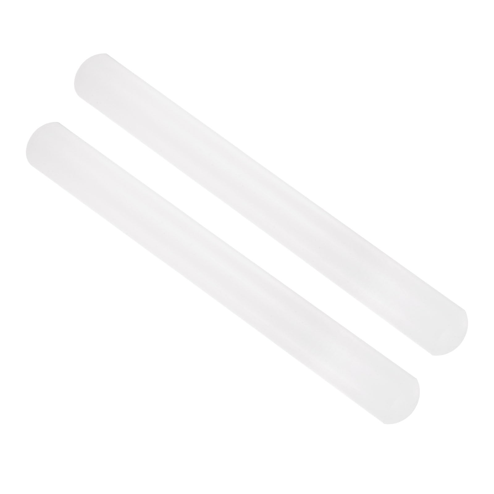 CoCud Fondant Rolling Pin, 13" Length, PP Plastic Non-Stick No Handle Fondant Roller Dough Roller - (Applications: for Baking Clay DIY), 2-Pieces