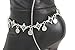 TrendyFashionJewelry TFJ Women Band Boot Silver Metal Chain Bracelet Turquoise Blue Bead Shoe Feathers Charms