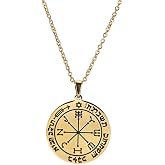 Sixth Pentacle of Mars Necklace for Men Key of Solomon the King Engraved Seal Stainless Steel Pattern Pendant