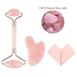 Face Roller-YeeTeching Jade Roller and Gua Sha Set