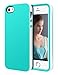 iPhone 5S Case,iPhone SE Case,ABMIX Cute Apple Protective Case Soft Bumper Cases Shockproof Hybird Rubber Slim Case Anti-scratch Shell Dual Color TPU Back Cover for iPhone 5S SE 5 (White/Aqua Green)