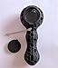Unbreakable Honeycomb Silicone Straw with Clean Cover and Decorative Bowl Inside (Black) (Black) (Black)