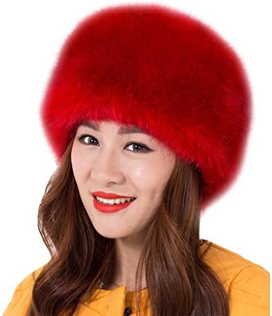 Women Warm Hat Russian Cossack Style Winter Faux Fur Cap