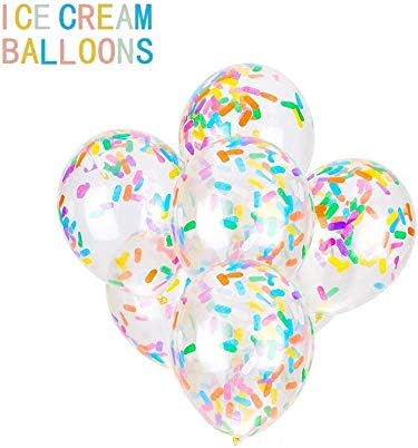 Consepcion 30pcs Latex Party Balloons with Candy strip confetti, for Graduation Party Supplies 2019 Birthday Decorations Party Supplies