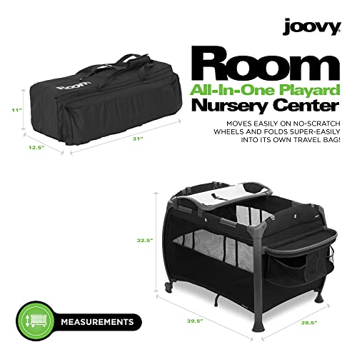 Joovy RoomPlayard, Nursery Center, ChangingTable, Black