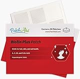 Biotin Plus Topical Patch for Hair, Skin, and Nails by PatchAid (1-Month Supply)