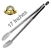 DAILY KISN Premium Stainless-Steel Locking Grill Tongs 17-inch ,  Sturdy, Heavy Duty Tong Set - Great for Cooking, Grilling, and Barbecue (BBQ) primary