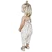 Franterd Baby Girls Straps Rompers, Kid Flower Print Jumpsuits Piece Pants Clothing (White, 2T)