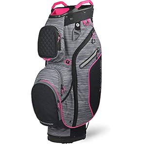 Sun Mountain 2020 Women’s Diva Golf Cart Bag (Black-Carbon-Pink)