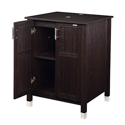 Modern Bathroom Vanity And Sink Combo Stand Cabinet with Vanity Mirror,Single MDF Cabinet
