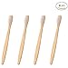 Bamboo Toothbrush Natural Wooden ECO Friendly Toothbrush Made with Bamboo Charcoal Infused Soft Bristles 4 Pcs (4)
