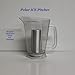 Polar ICE Pitcher with Aluminum Polar ICE Chamber (Crystal Clear/Brushed Aluminum Ice Chamber)