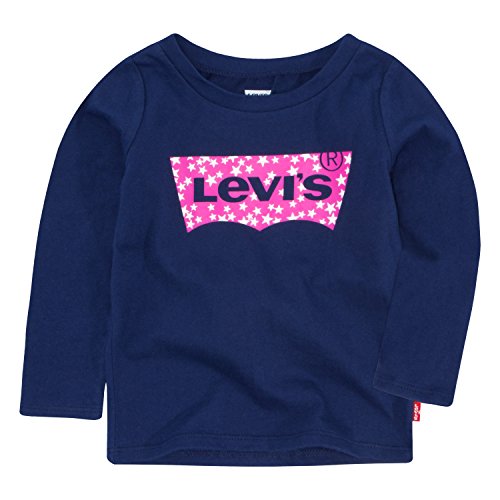 Levi's Girls Long Sleeve Graphic T-Shirt With Scrunchie Set