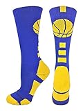 MadSportsStuff Basketball Logo Athletic Crew Socks (over 20 colors)