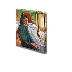 Self Portrait by Edvard Munch - Canvas Art Wall Art - 12" x 12"