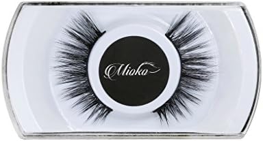 MIOKO 3D Mink Eyelashes Natural Look Criss Cross Style 1 Pair Package