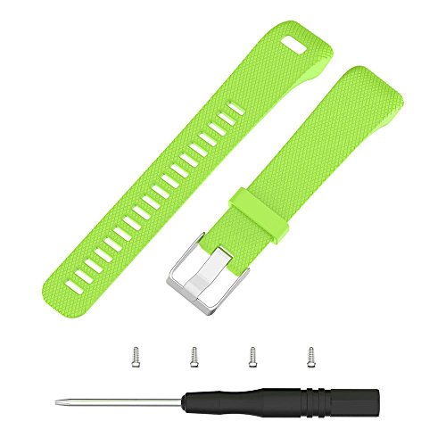 KOBWA Replacement Bands for Garmin Vivosmart HR+ Smart Watch,Soft Silicone Bracelet Sport Strap WristBand Accessory with Screwdriver for Garmin Vivosmart HR+