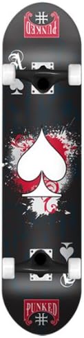 Yocaher Punked Ace of Spades Complete Skateboard - 7.75" x 31"