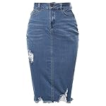 Women’s Slim Fit Knee Length  Denim Jean Pencil Skirt www.denim.fit