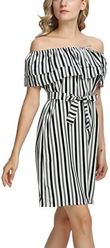 Anne McAdams Women's Off Shoulder Ruffles Shift Skirt Chiffon Strapless Mini Dress Large 051-32