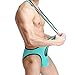 Men's Jockstrap Leotard Underwear Jumpsuits Wrestling Singlet Bodysuit(Green L)
