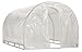 Greenhouse-Weatherguard Walk In Arched Top Garden Hot House Fully Enclosed - Screend Windows for Ventilation, Zippered Door (8'W x 12'L x 6'6