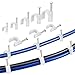 AGPTEK 500pcs Cable Clips with Steel Nails 4mm 5mm 6mm 8mm 10mm Cable Management for RG6, RG59, CAT6, RJ45 Cable Coax Cable, Ethernet Cable, TV Wire Cable, Telephone Cable, Led Starlight, Print Cable