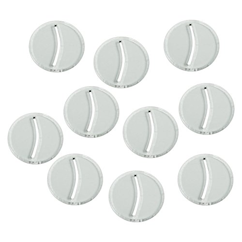 Paper Miniature Bases, 30mm Circle, 3mm Clear (10)