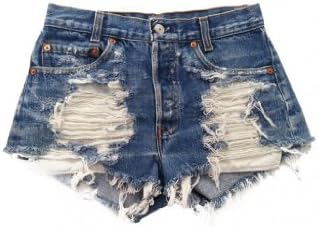 Women's Vintage Levi's Distressed Stone Dreamer High Waisted Cut-Off Shorts-M