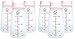Breastmilk Storage Bottles 6 pc 5oz 150ml Collection Bottles with One-Piece Cap Replace Medela Dr Brown Bottle Compatible with Medela Pump in Style Freestyle Swing Harmony Symphony Ameda Purely Yours