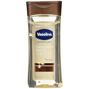Vaseline-Essential-Moisture-Cocoa-Radiant-Body-Oil-with-Pure-Cocoa-Butter-200-ml Vaseline Intensive Care Cocoa Radiant 100% natural cocoa butter Body Oil for dry skin 200 ml