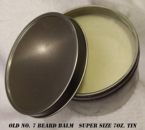 Hansi Naturals 'Shave No More' Old No.7 Beard Balm 7oz. All Natural and Organic Intense Conditioning and Protection for Beards, Fragrance Free