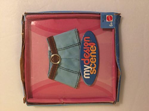 2004 Mattel My Design Scene Fashion Blue shorts with Belt for My Scene Doll