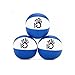 KickFire Hydras Juggling Balls 6 Panel Leather Juggling Equipment for Beginners & Professionals | Fits of Hands | Set of 3 Blue White