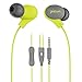 Picun S2 Earphones In-ear Earbuds Headphones with Microphone Wired 3.5mm Stereo Headset Dynamic Crystal Clear Sound In-line Remote Control Ergonomic Comfort-Fit for Kids Men Girls (Green)