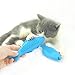 Dillitop Catnip Toys for Cats, Natural Rubber Simulation Fish Shape Interactive Cat Toys, Effective Cat Teeth Cleaning Dental Care Chew Stick for Pet Cat Kitten -2 Pack