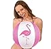 Kangaroo 27” Jumbo Pink Flamingo Beach Ball I Inflatable Beach Ball I Perfect for Beach Party, Water Play and Games to Play at The Beach I Set of 3
