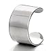Sobly Jewelry 2pcs Silver Color Stainless Steel Ear Cuff Ear Clip Non-Piercing Clip On Earrings for Men and Women