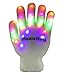 The Noodley's Flashing LED Light Gloves - Kids Size All White Girls Toy