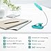 TOPELEK Reading 7 LED Book Light with 9-Level Warm/Cool White Brightness, USB Rechargeable, Eye Care Lamp with Power Indicator, Perfect for Bookworms, Kids-Green