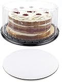 10 Pack Disposable Plastic Cake Container