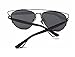 GMAT Retro Vintage Mirrored Aviator Sunglasses Metal Frame Classic Style (Silver Frame Silver, Grey)
