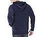 Fila Velour Hoodie Jacket Navy LG