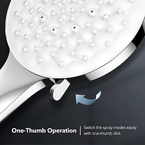 Rivedex Shower Head with Handheld High Pressure Shower Head Detachable
