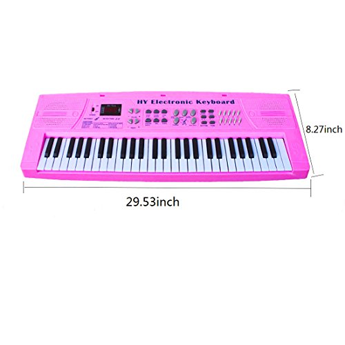 Keyboard Piano for Fresh Household 54 Keys Electronic Musical Instrument with Microphone and MP3 Input for Christmas Birthday Gift - Thumbnail 5