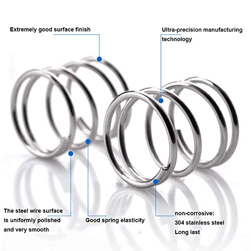 ZAROBO 3pcs 4lb Tension Stainless Steel Springs for Sanwa JLF Joysticks (USB, PC, Xbox, PlayStation)