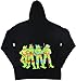 Teenage Mutant Ninja Turtles Classic TMNT Group Black Zip-Up Hoodie (Adult Medium)