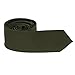 DAE2001 Dark Olive Green Fine Skinny Tie Matching Gift Box Set Checkered Poly SlimTie ST By Dan Smith