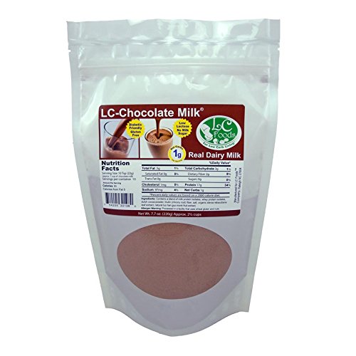 Low Carb Chocolate Milk Mix LC Foods All Natural High Protein Low Lactose